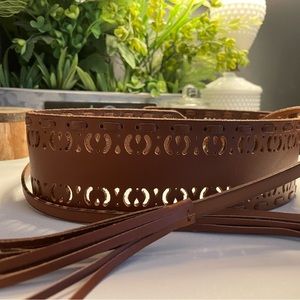 Lucky Brand NEW with tags bohemian brown leather belt